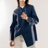 Wave Blouse Navy