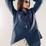 Wave Blouse Navy