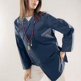 Wave Blouse Navy