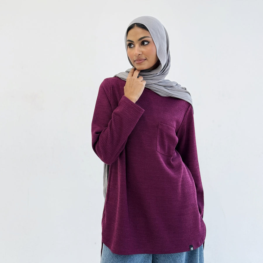 Essential Top Burgundy