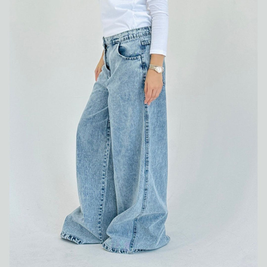 Wide Legs Jeans Pants ICE