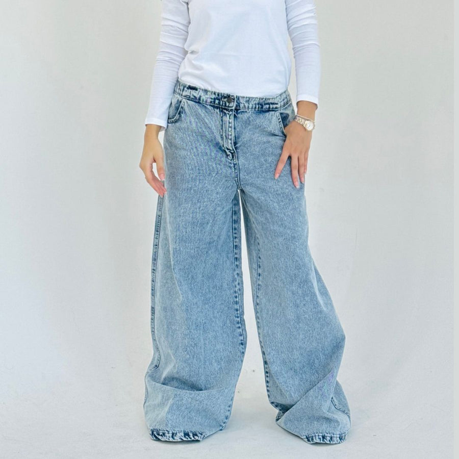 Wide Legs Jeans Pants ICE