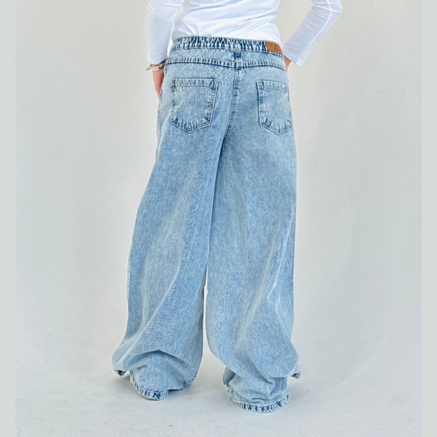 Wide Legs Jeans Pants ICE