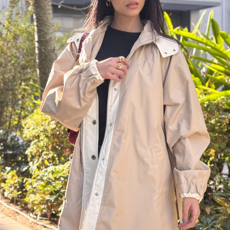 Windbreaker Coat Beige