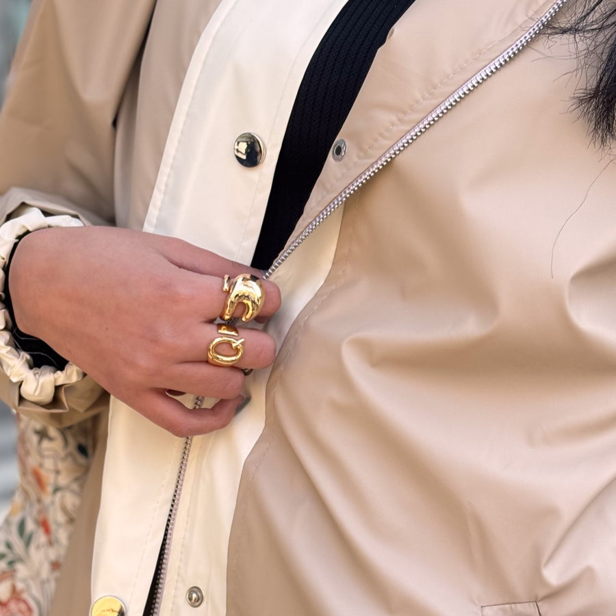 Windbreaker Coat Beige