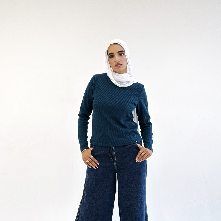 Aura Top Navy