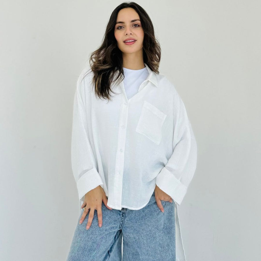 Essential Linen Shirt White