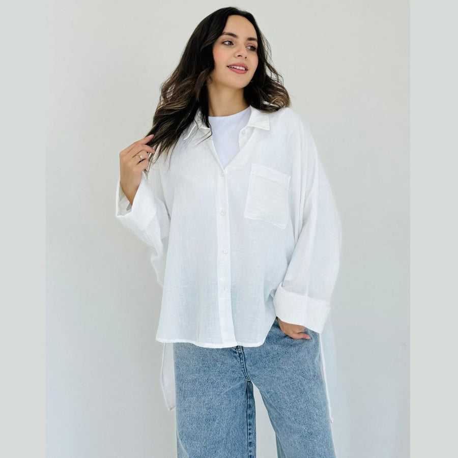 Essential Linen Shirt White