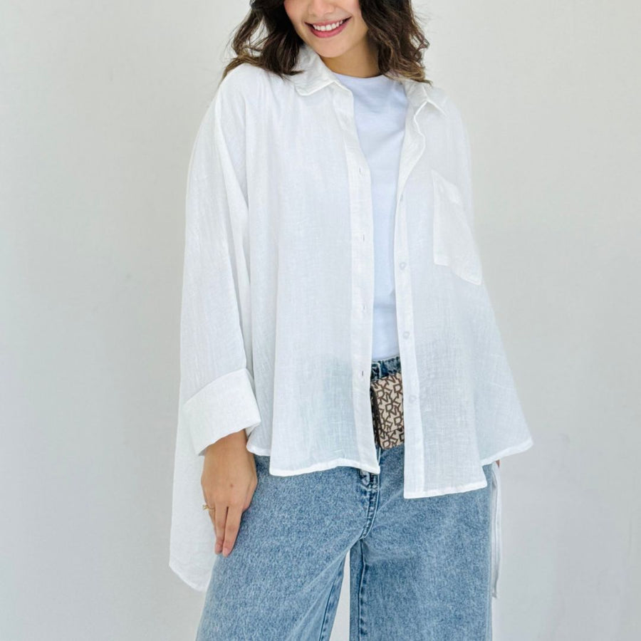 Essential Linen Shirt White