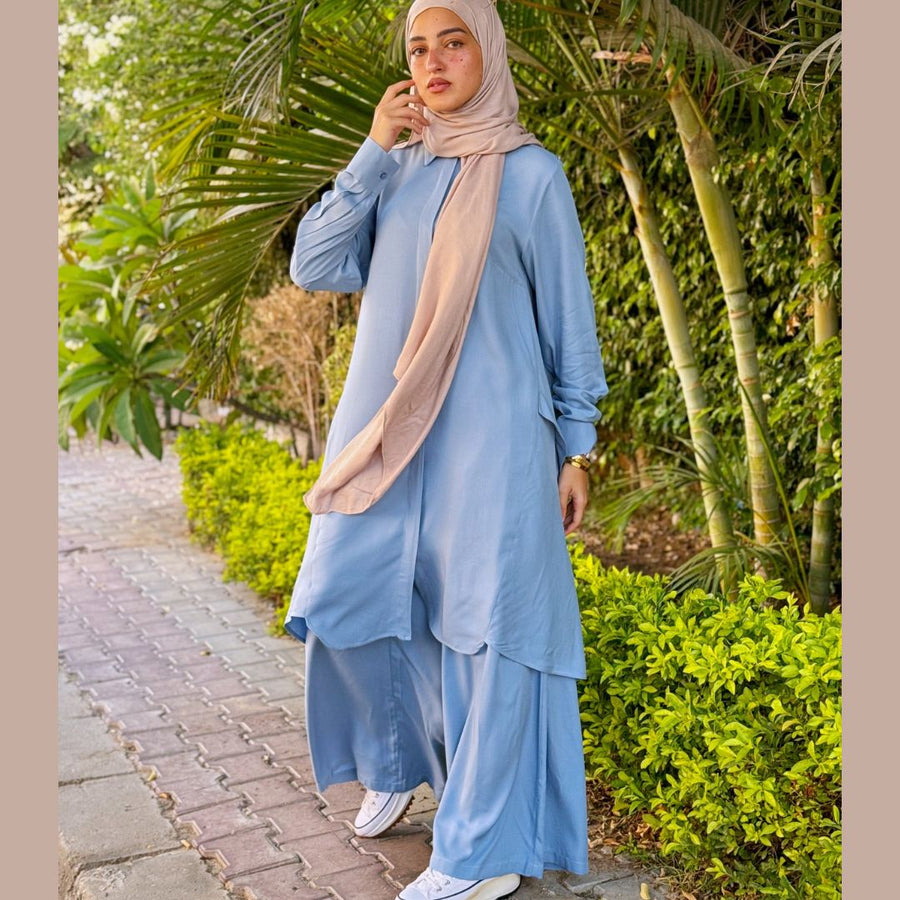 - AB Essential Women Wear - Badya Set Baby Blue