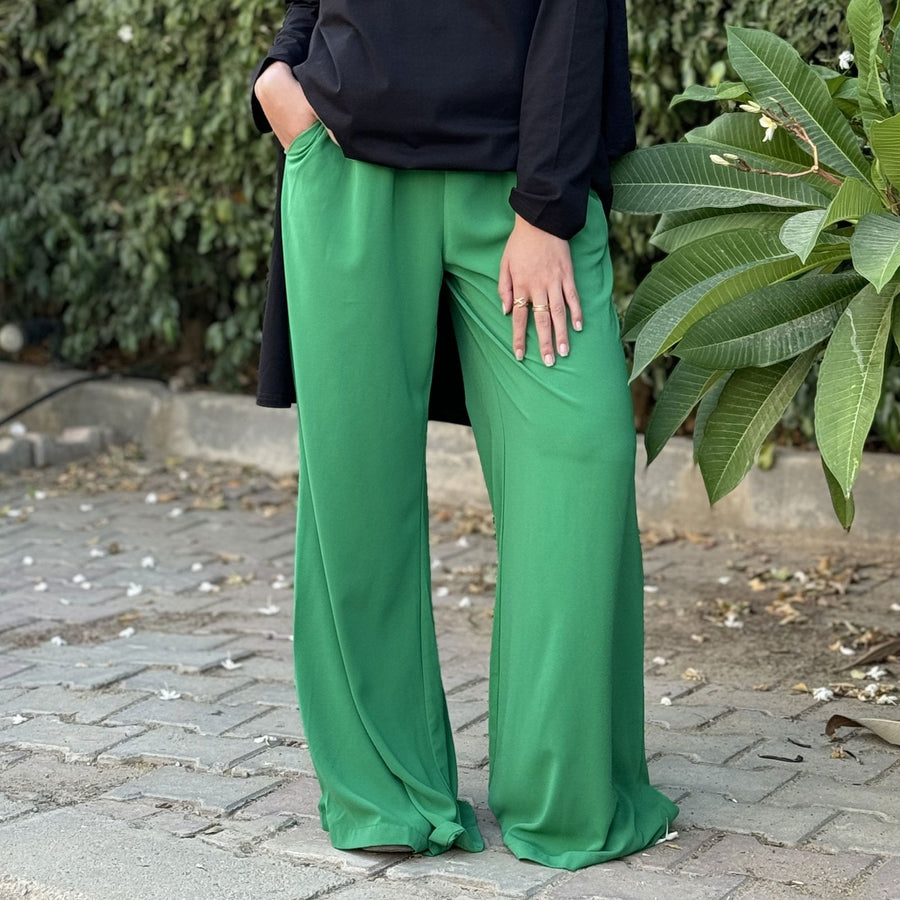 - AB Essential Women Wear - Flair Pants Green