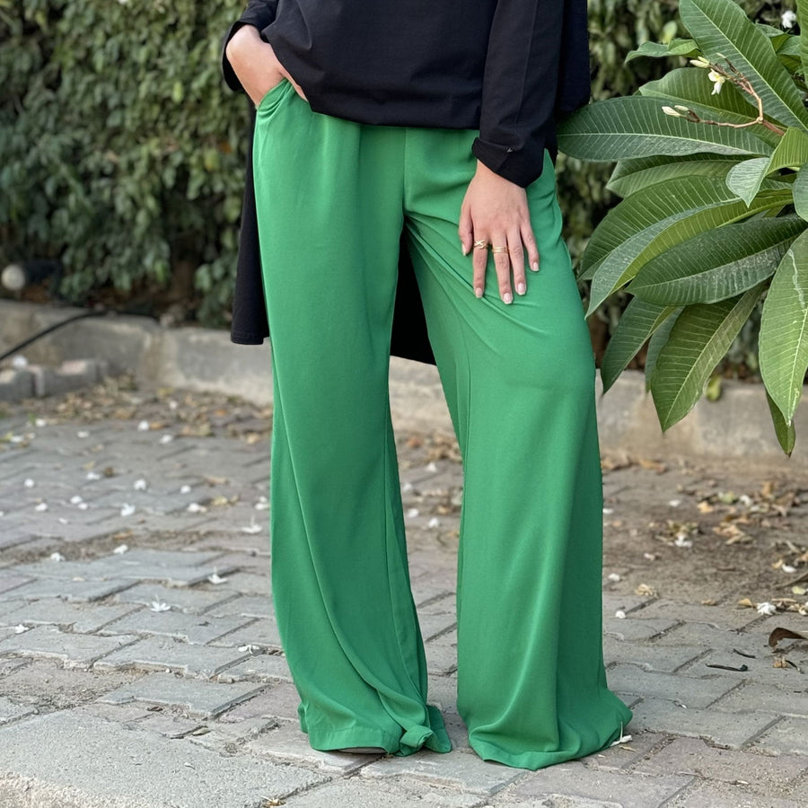 - AB Essential Women Wear - Flair Pants Green