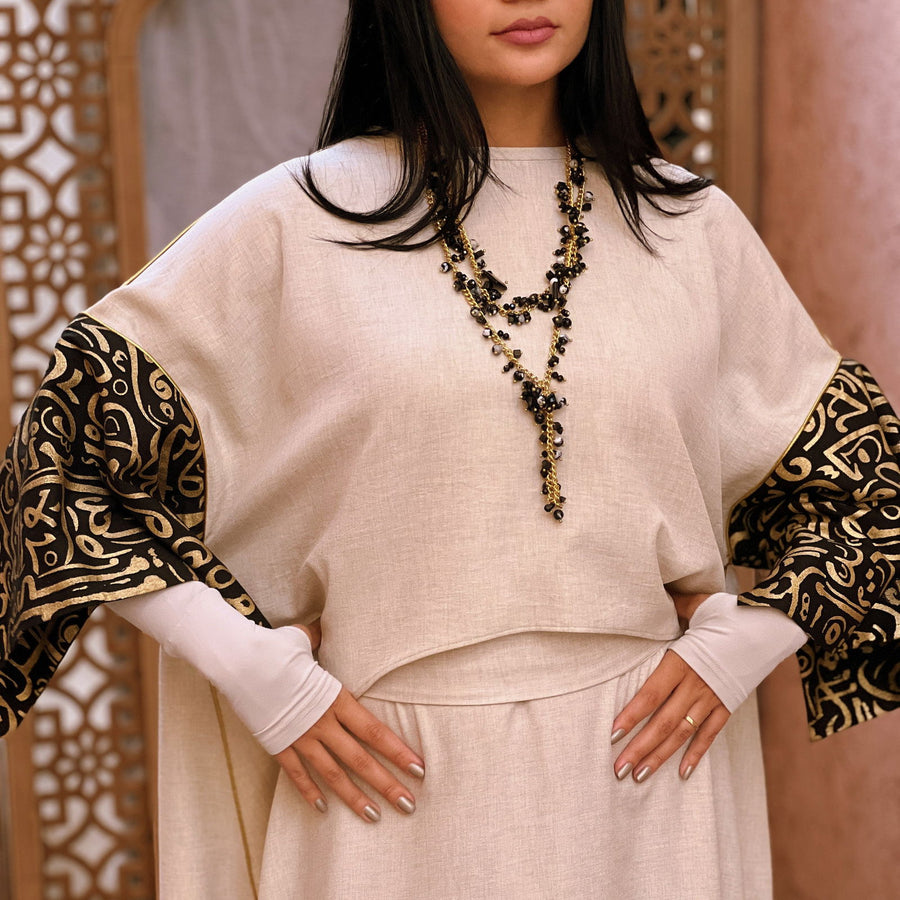 - AB Essential Women Wear - Layal Black Kaftan