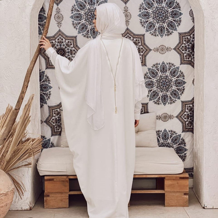 - AB Essential Women Wear - Misk Abaya - White