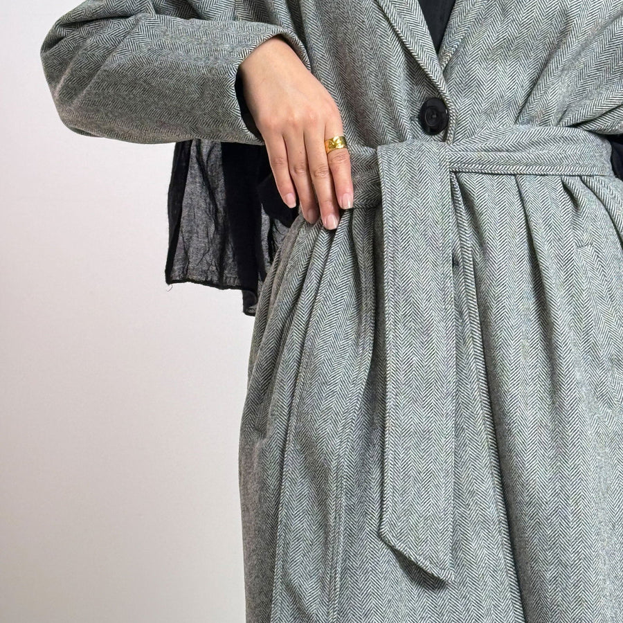 - AB Essential Women Wear - Oversized Wool Coat Grey