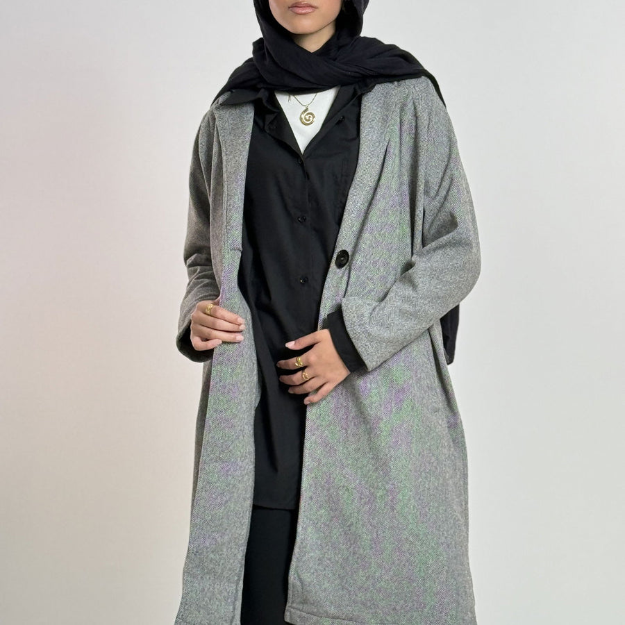 - AB Essential Women Wear - Oversized Wool Coat Grey