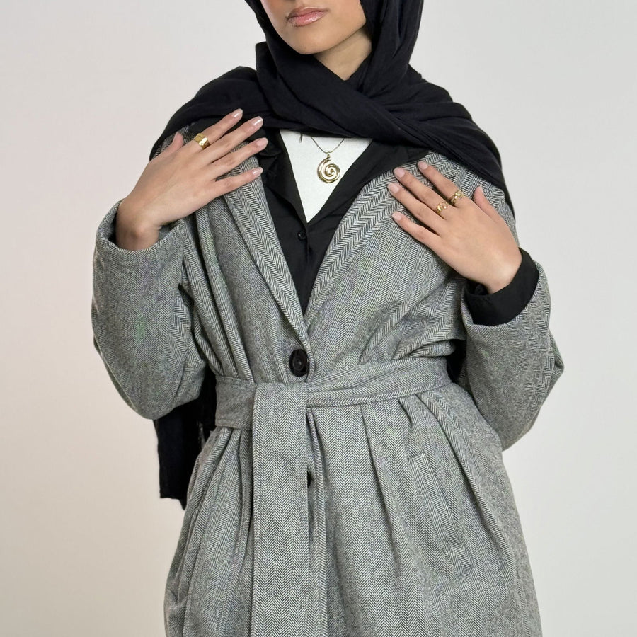 - AB Essential Women Wear - Oversized Wool Coat Grey