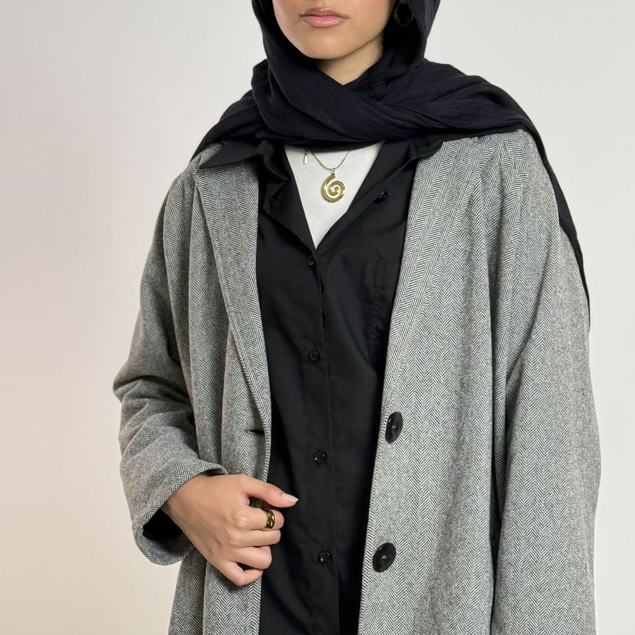 - AB Essential Women Wear - Oversized Wool Coat Grey