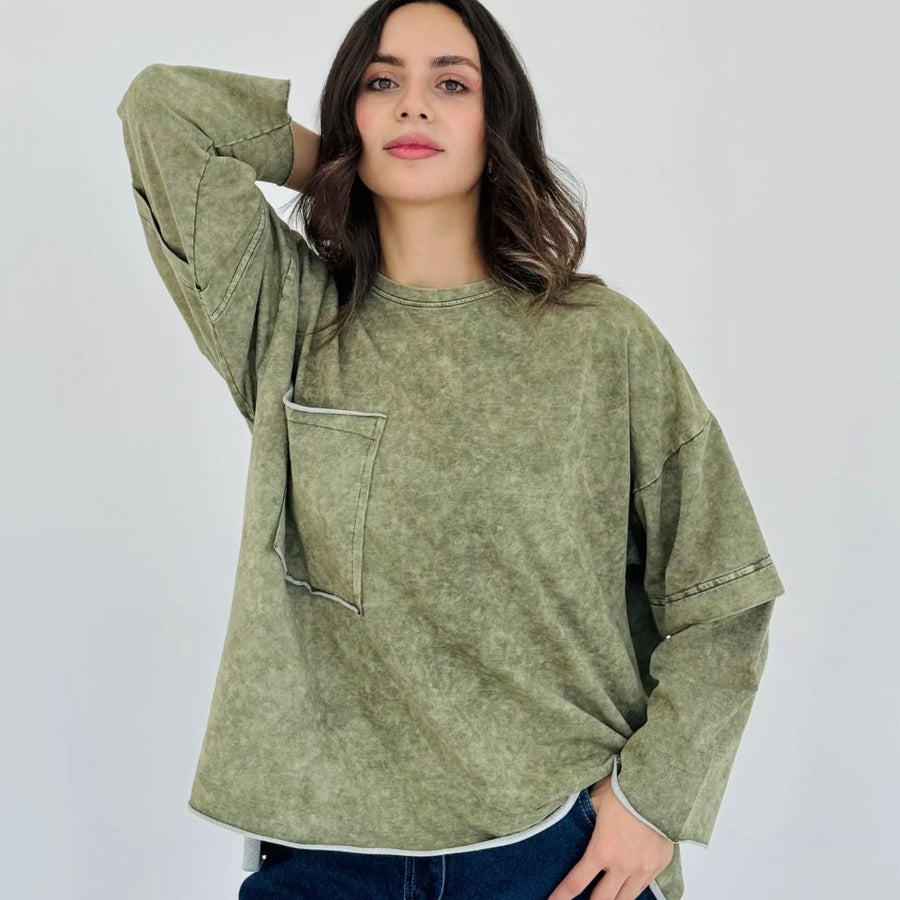 - AB Essential Women Wear - Relaxed Tee Army