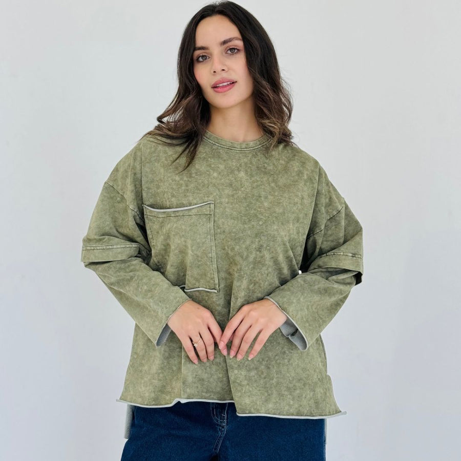 - AB Essential Women Wear - Relaxed Tee Army