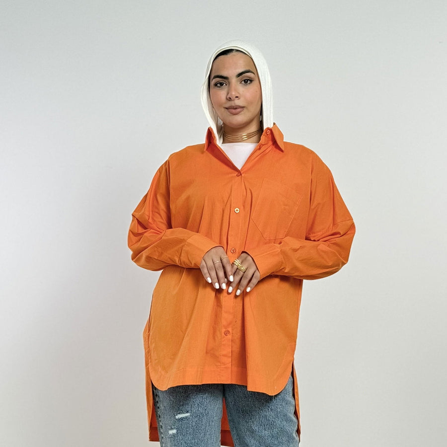 - AB Essential Women Wear - Super Orange Shirt