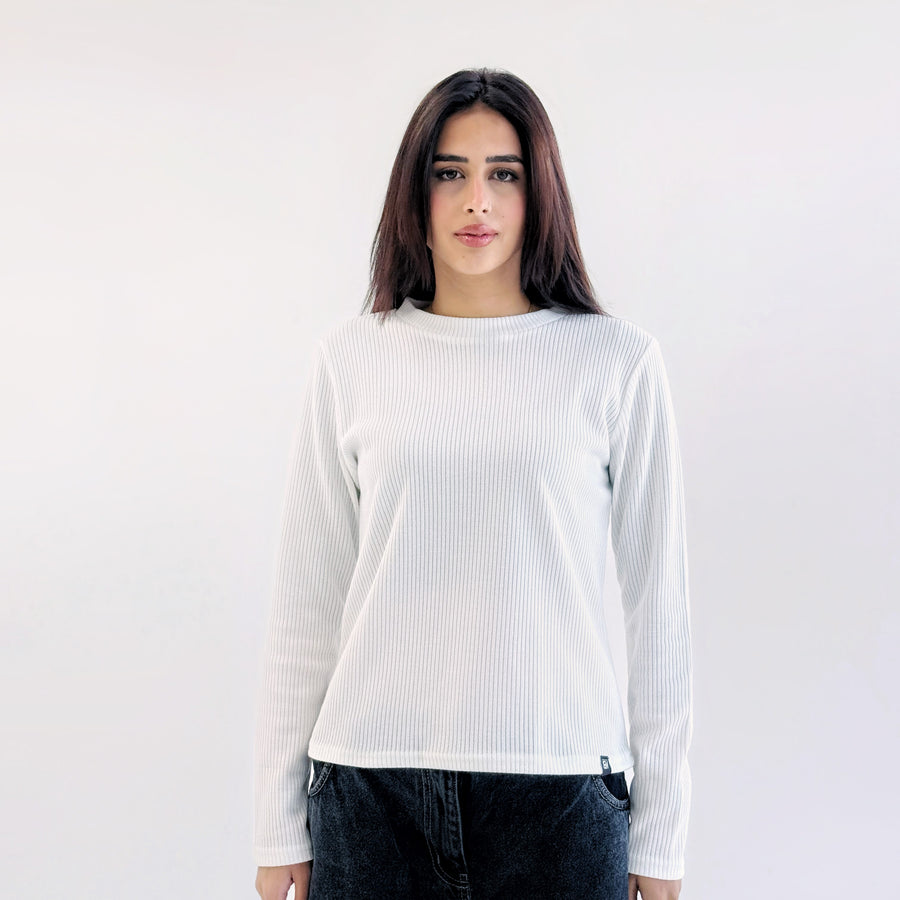 Aura Top Off White