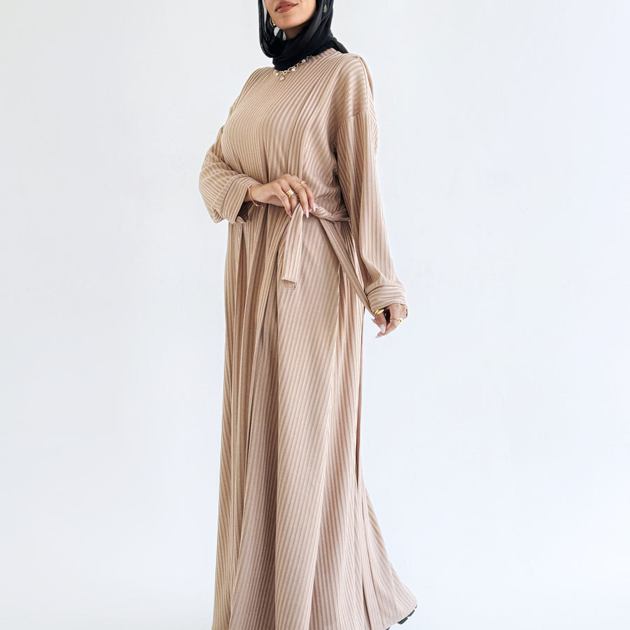 Aicha Abaya Dress Beige