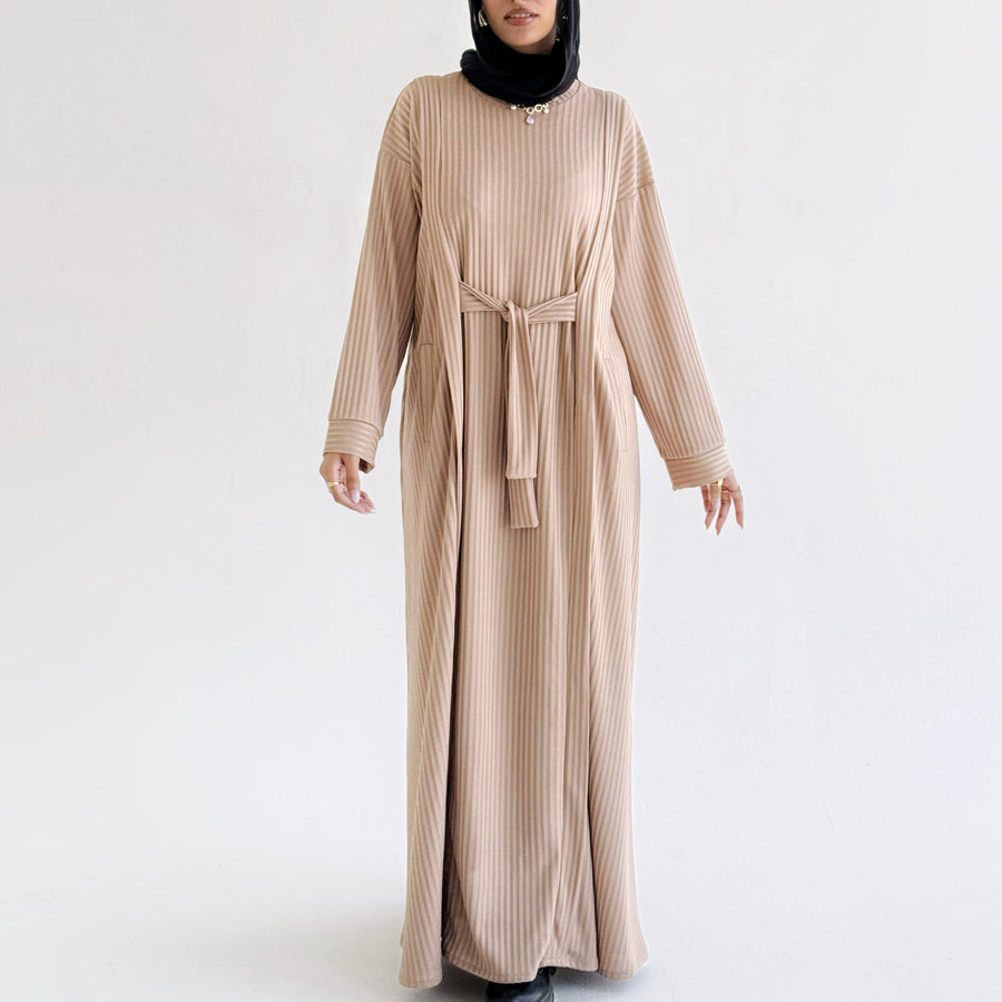 Aicha Abaya Dress Beige