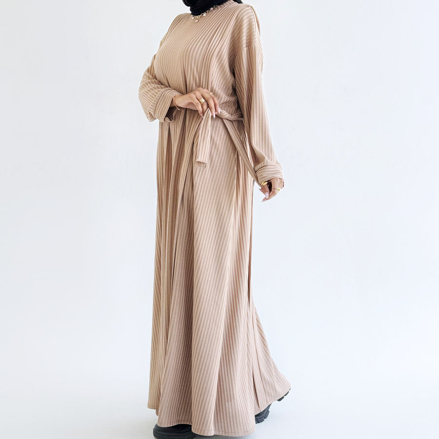 Aicha Abaya Dress Beige