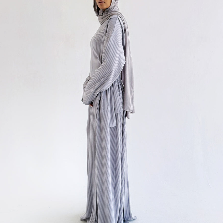 Aicha Abaya Dress Grey