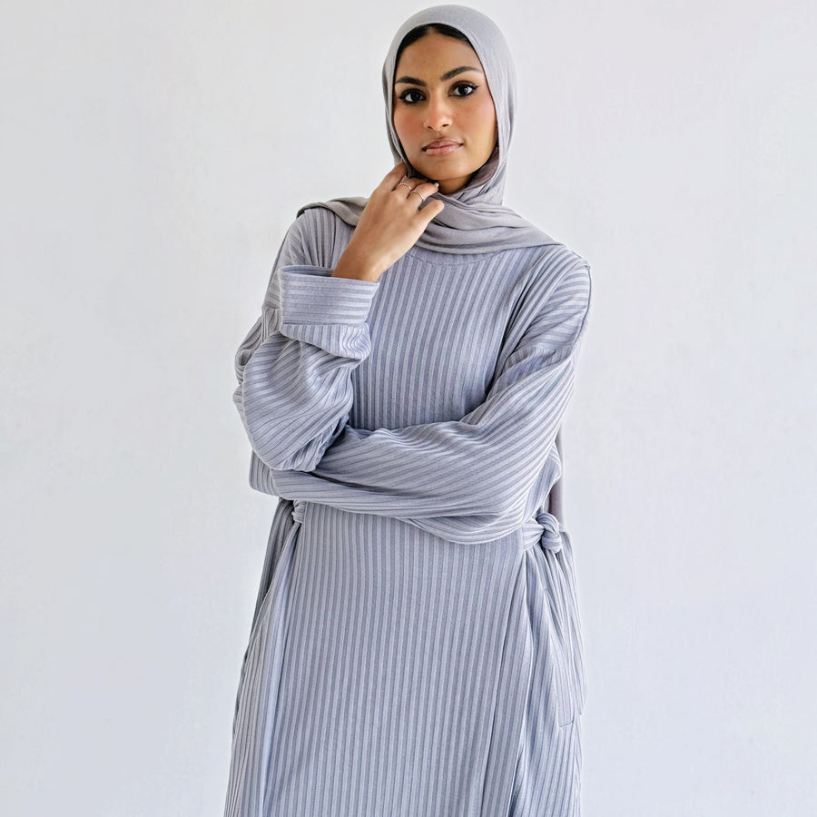 Aicha Abaya Dress Grey