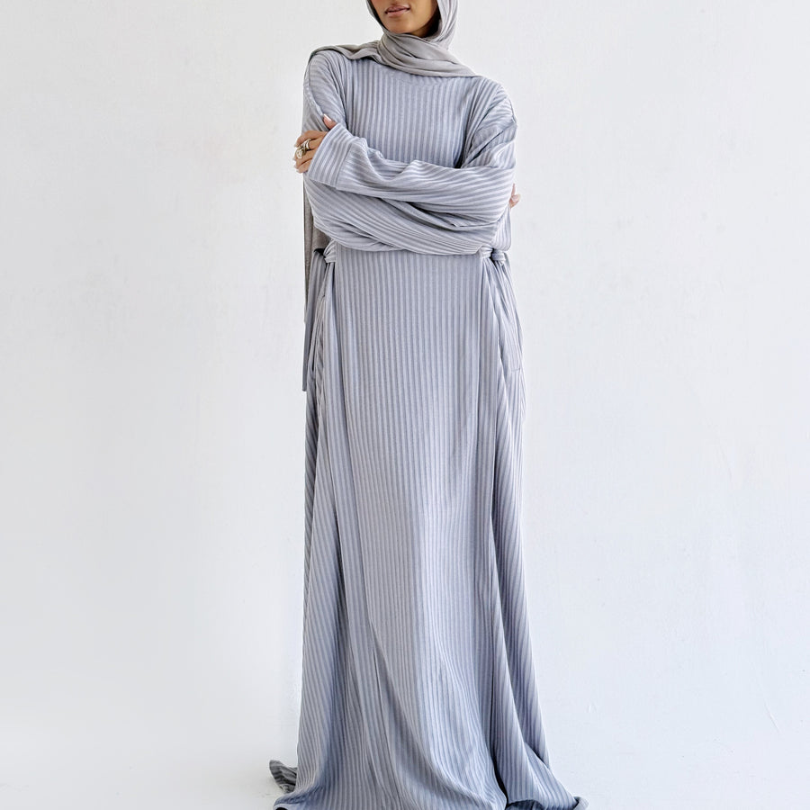 Aicha Abaya Dress Grey