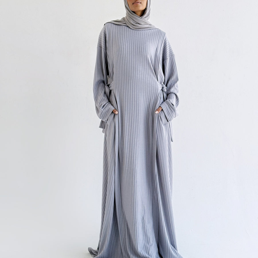 Aicha Abaya Dress Grey