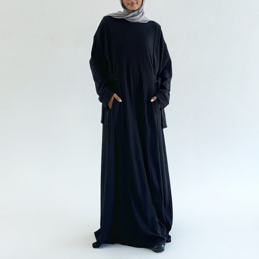 Aicha Abaya Dress Black