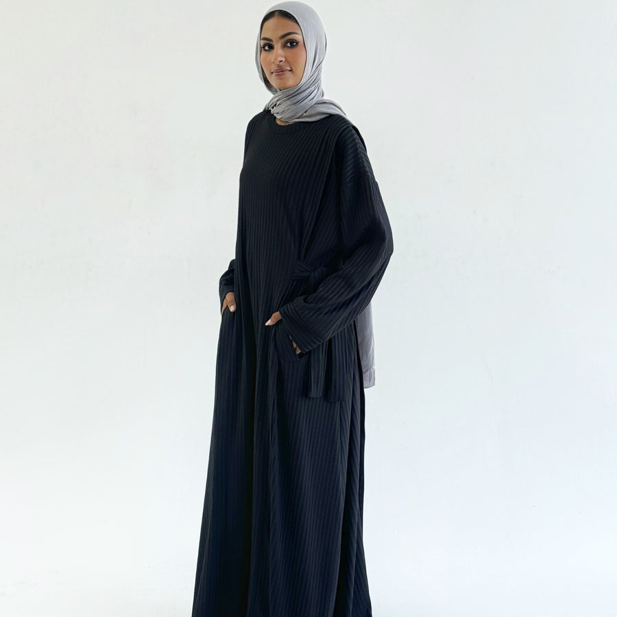 Aicha Abaya Dress Black