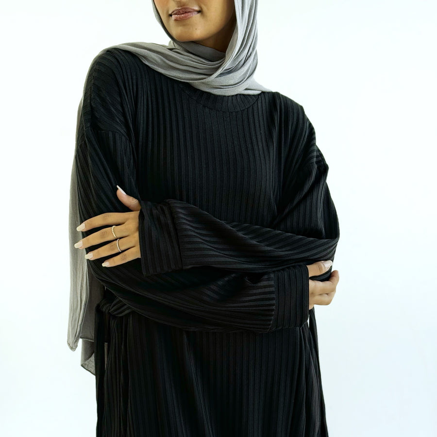 Aicha Abaya Dress Black