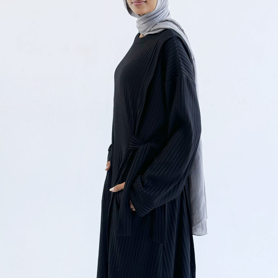 Aicha Abaya Dress Black