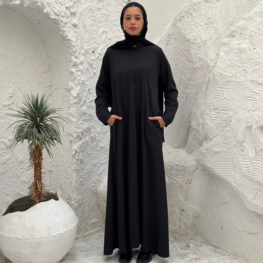 Classic Abaya Black - AB Essential Women Wear