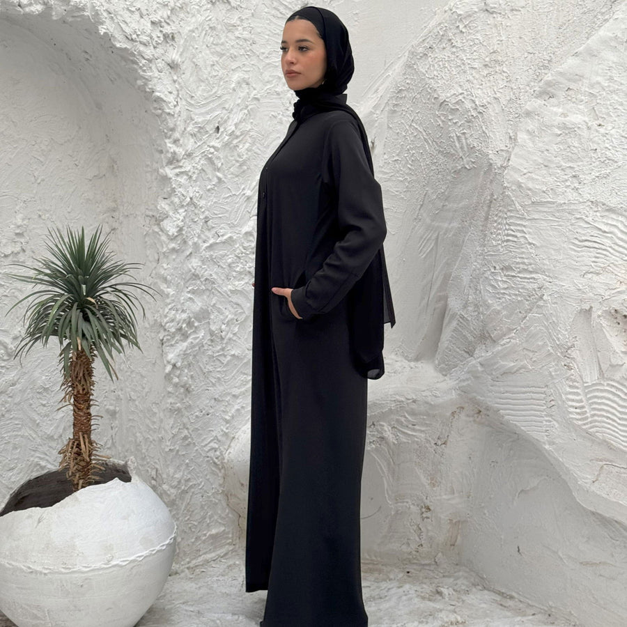 Classic Abaya Black - AB Essential Women Wear