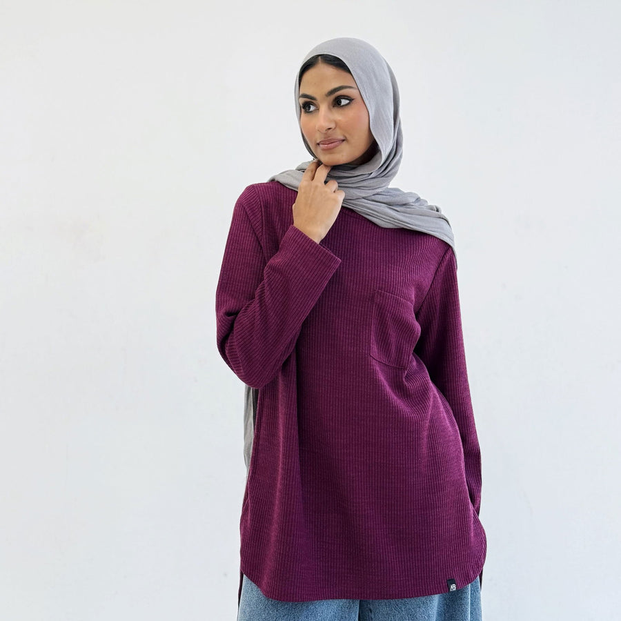 Essential Top Burgundy - AB Essential Women Wear