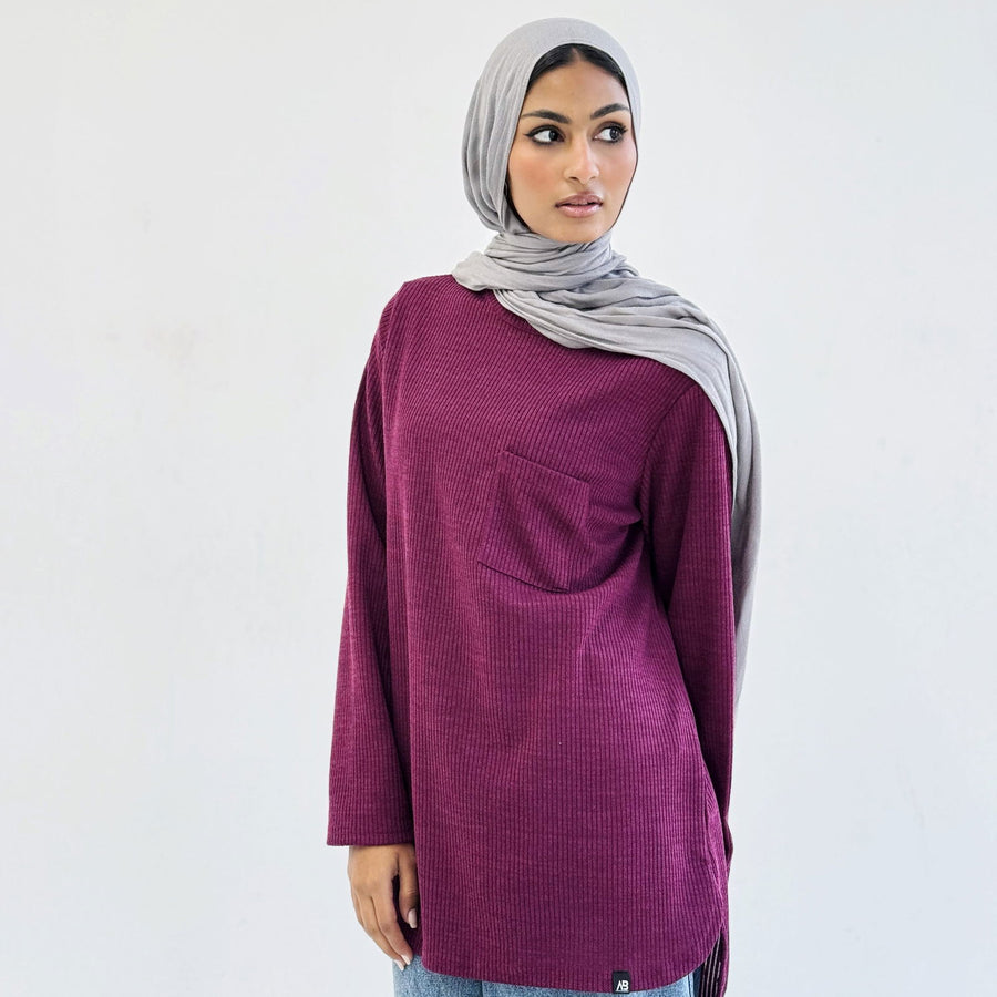 Essential Top Burgundy - AB Essential Women Wear