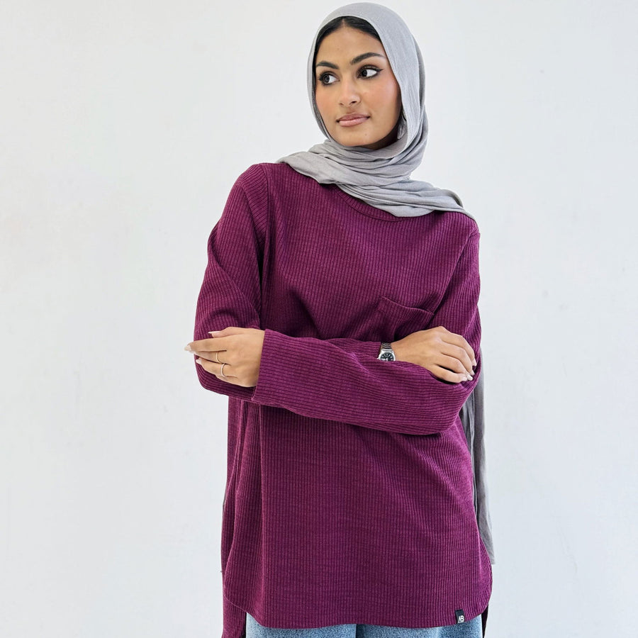 Essential Top Burgundy - AB Essential Women Wear