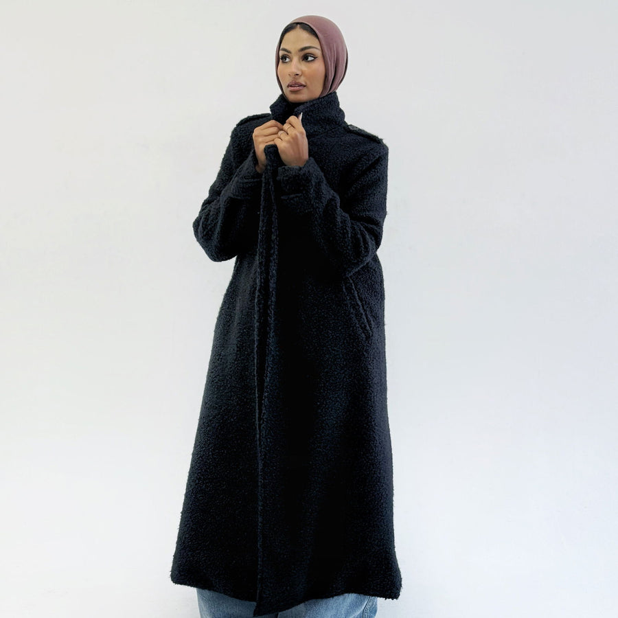 HAWAA COAT Black - AB Essential Women Wear