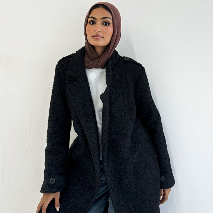 HAWAA COAT Black - AB Essential Women Wear