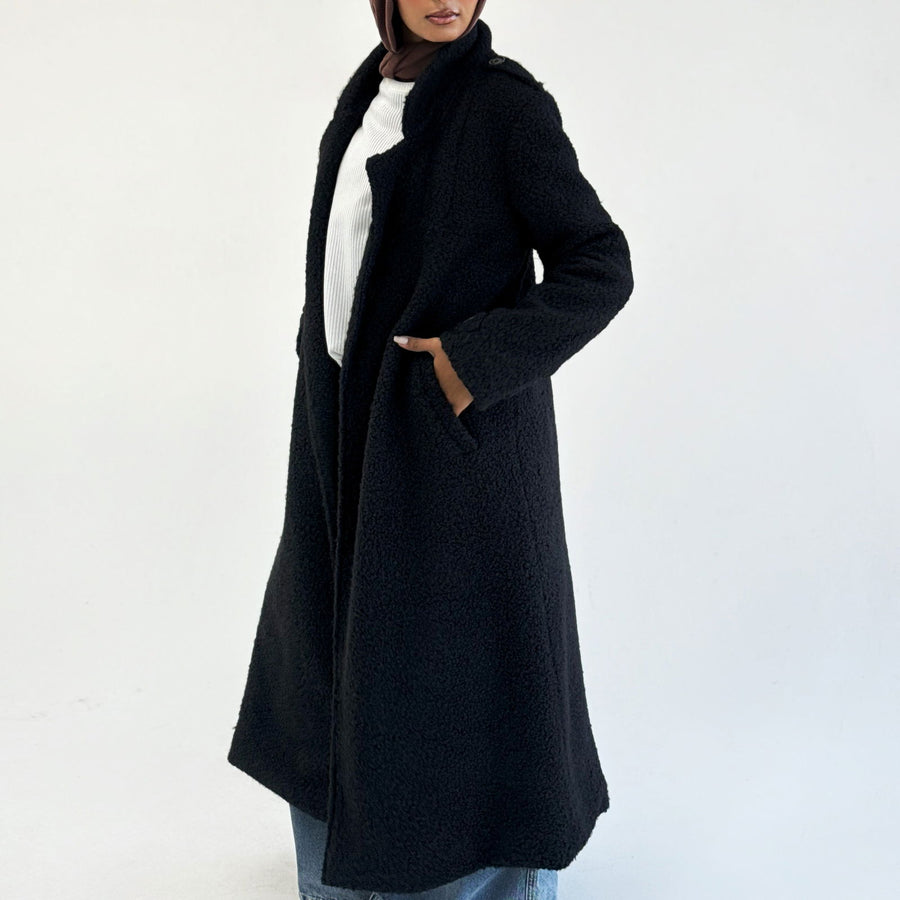 HAWAA COAT Black - AB Essential Women Wear