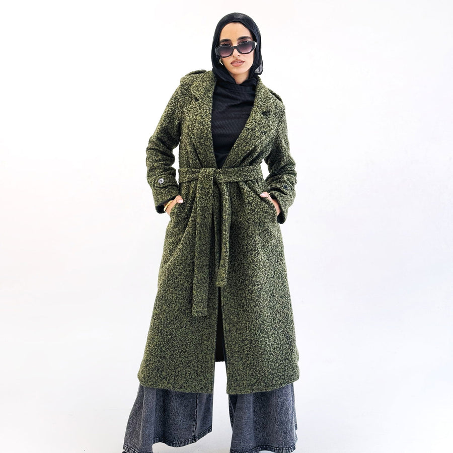 HAWAA COAT Olive - AB Essential Women Wear