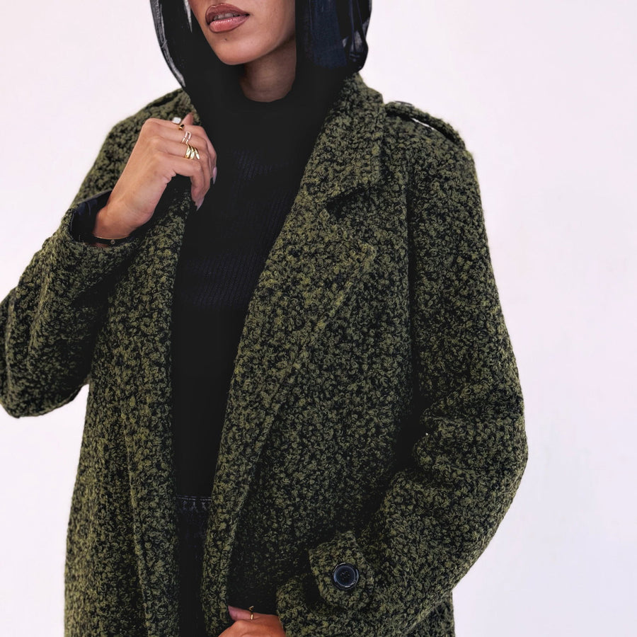 HAWAA COAT Olive - AB Essential Women Wear