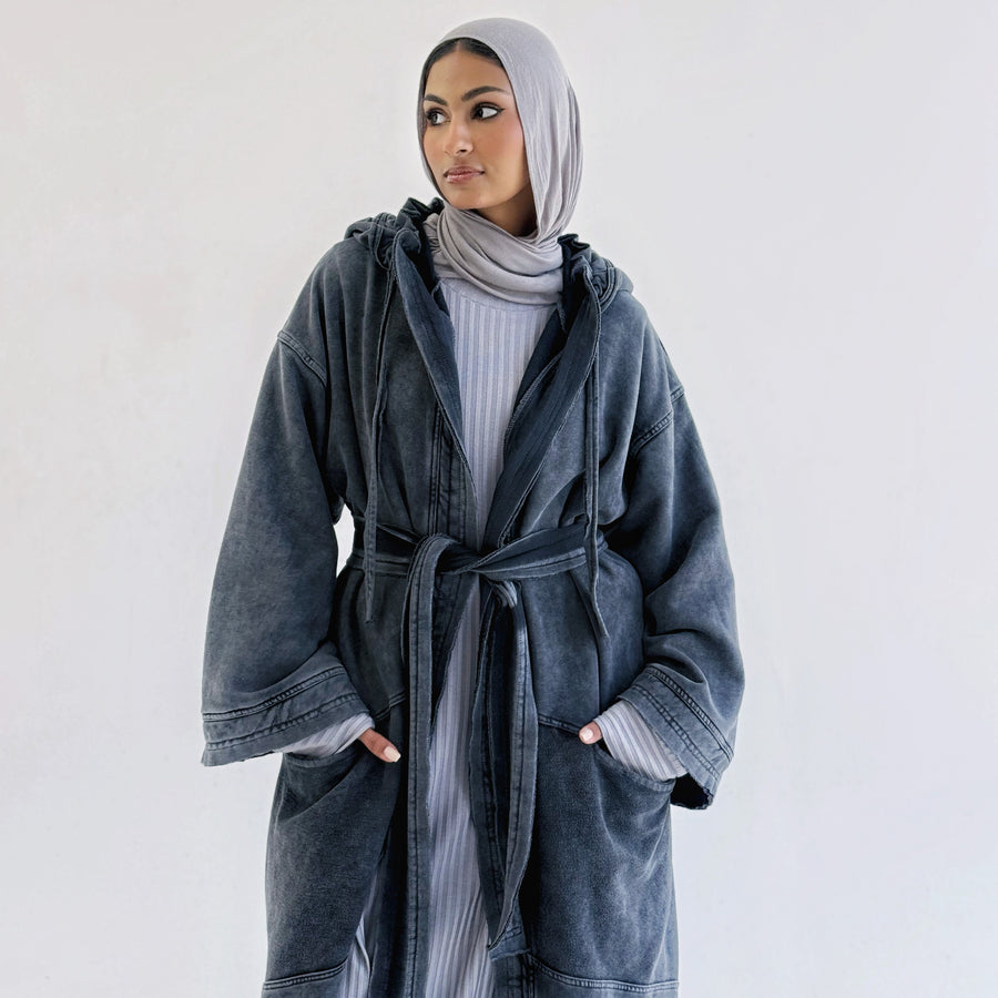 Winter Hug Coat Washed Grey