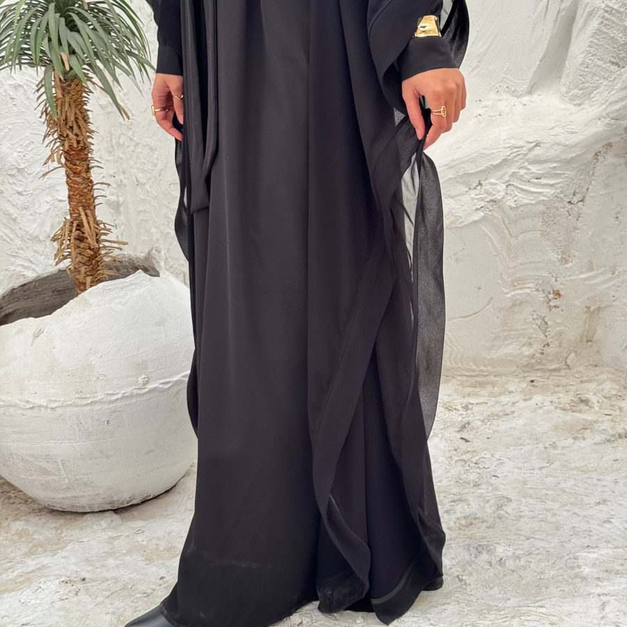 Rawnak Abaya Black - AB Essential Women Wear