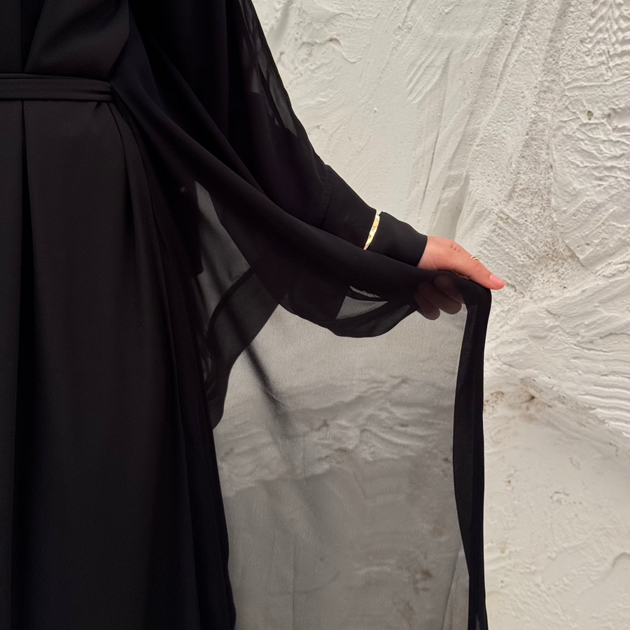 Rawnak Abaya Black - AB Essential Women Wear